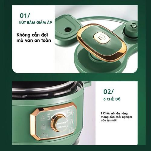 NỒI ÁP SUẤT ĐA DỤNG KAISA VILLA KV-9031 MÀU XANH LỤC BẢO SANG TRỌNG