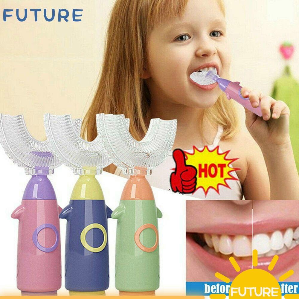 Bàn trải đánh răng cho bé chữ U silicon từ 1 - 8 tuổi