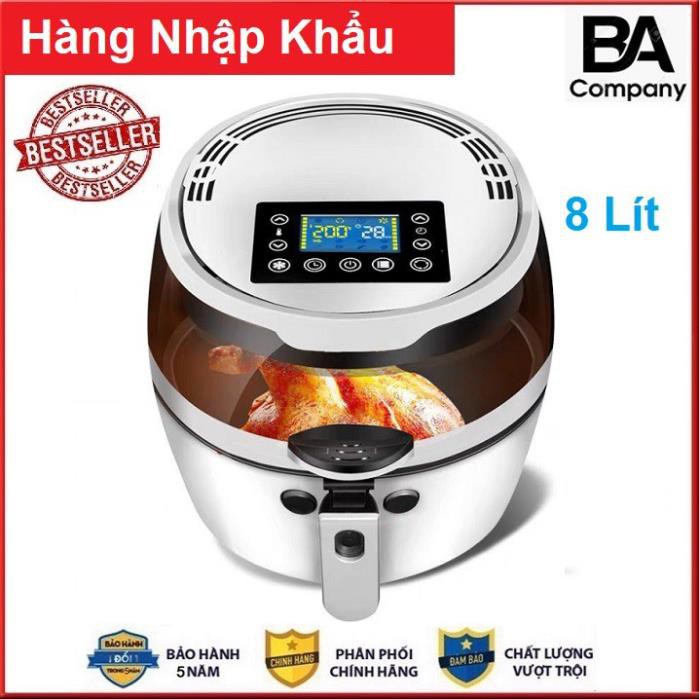 Nồi chiên không dầu nội địa Trung Nine Shield 8 Lít 1500w Hàng Cao Cấp - Sản Phẩm Của Tương Lai Bảo Vệ Sức Khỏe Gia Đình