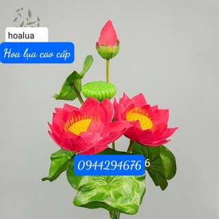 cành hoa sen - hoa lụa hoa giả