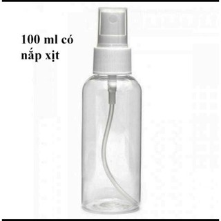 Chai nhựa pet dạng xịt phun sương 100ml