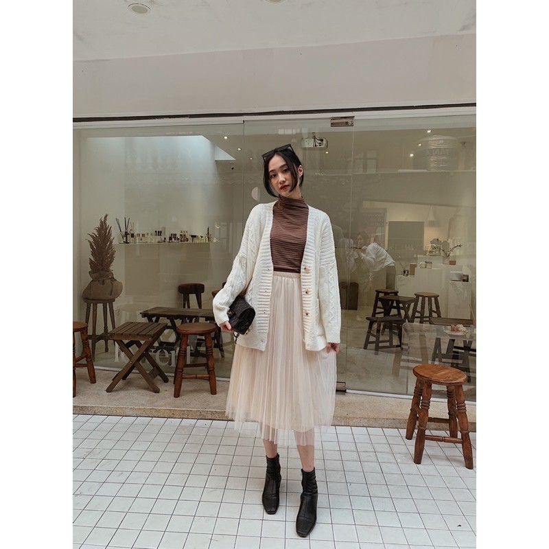 CARDIGAN VẶN THỪNG HÀN QUỐC ( siêu mềm mịn- ảnh thật-hàng sẵn)