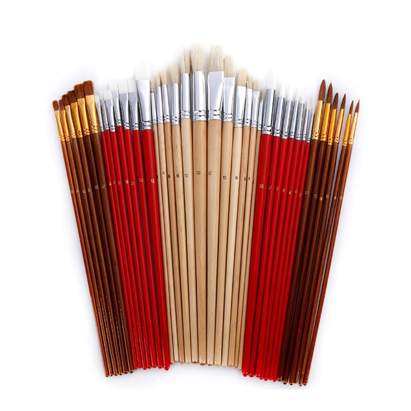 Bộ 38 Cọ Vẽ Tranh Sơn Dầu Chuyên Dụng
