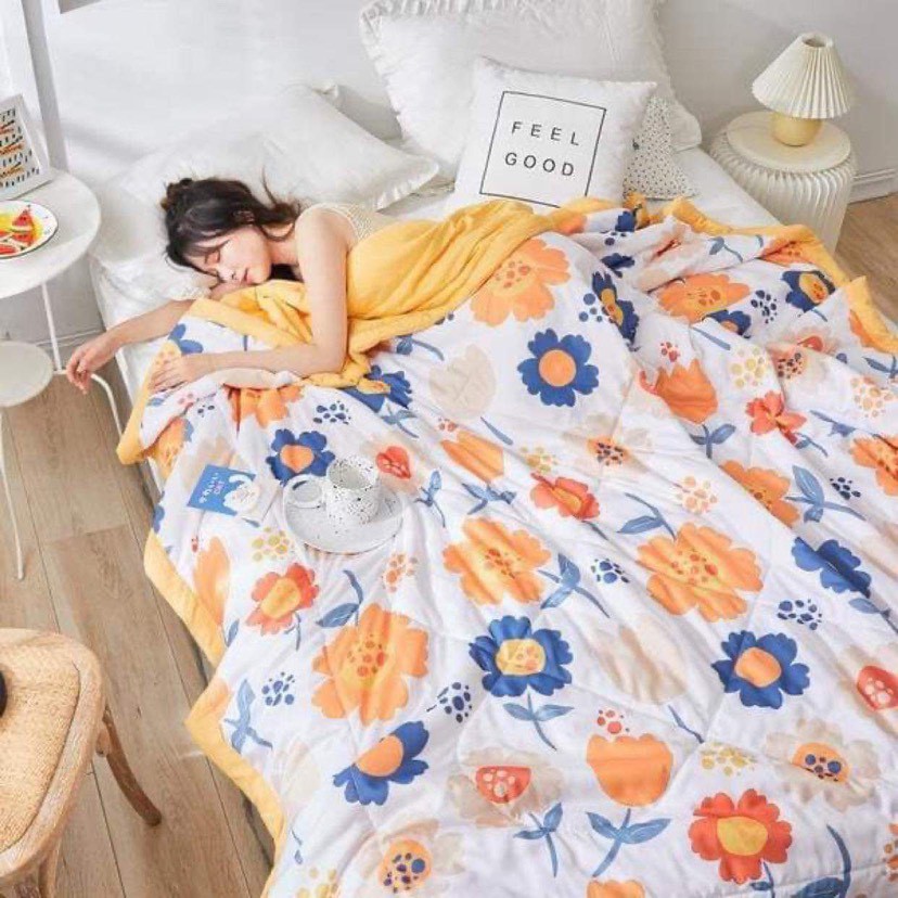 Chăn Trần Bông Chất Liệu Cotton Đũi Thấm Hút Mồ Hôi Sử Dụng Cả 4 Mùa (20 Mẫu) - MS 03