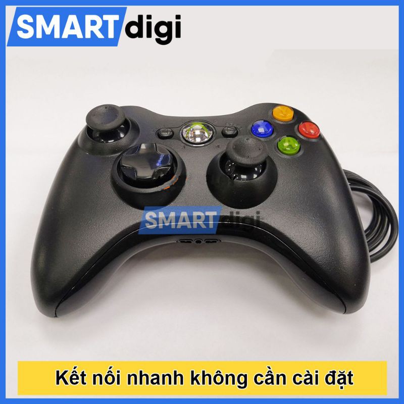 Tay cầm Xbox 360 có dây full box có rung - Tay cầm chơi game PC, Laptop cực tối ưu, chơi full skill FO4, PES | BigBuy360 - bigbuy360.vn