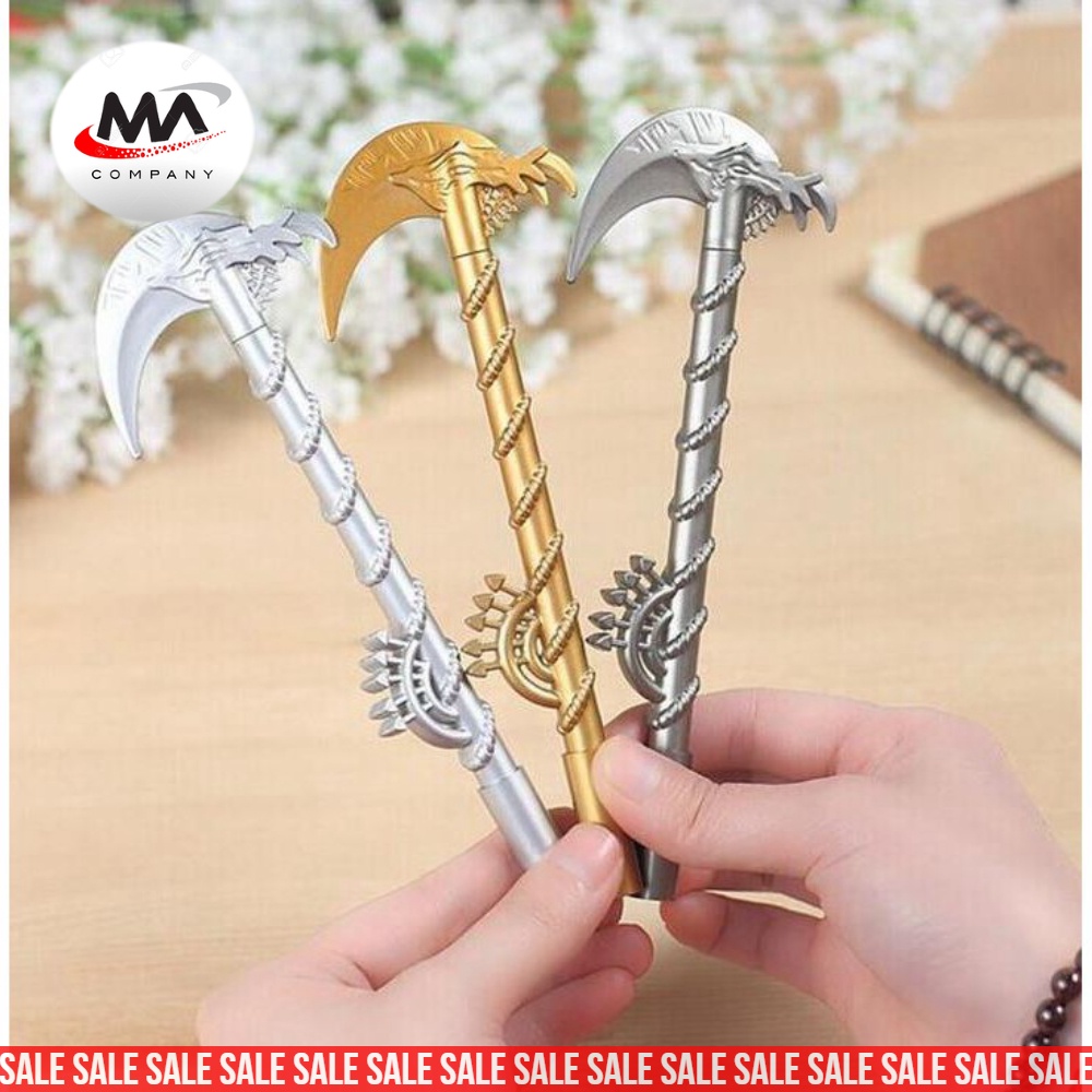 Bút kiếm, bút gel nước hình lưỡi hái tử thần đủ 3 màu siêu hót shop tuyển sỉ
