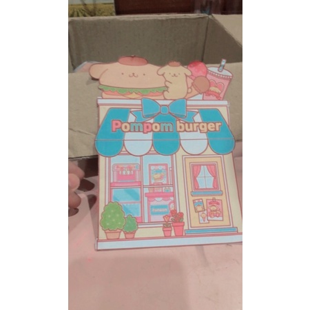 Ngôi nhà giấy nhà hàng đồ ăn nhanh của pompompurin