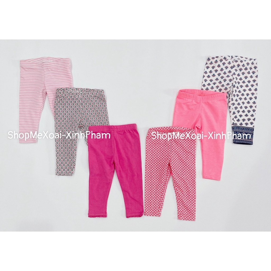 Quần dài Carter size Newborn, Cotton cho bé gái/bé trai xuất dư xịn 2-3,5kg