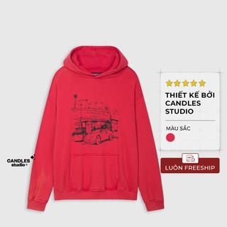 Áo nỉ có mũ loang màu HLW Candles Studio