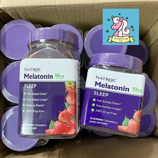 Kẹo dẻo vị dâu Natrol Melatonin 10mg