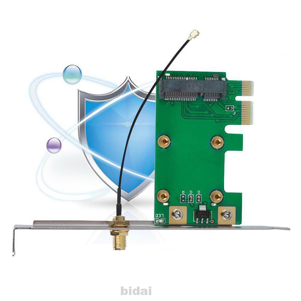 Desktop PC Add On WIFI Wireless Professional MiniPCI-E To PCI-E Adapter Card