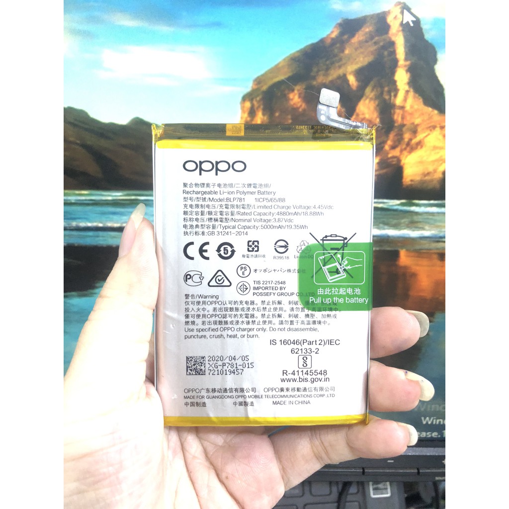 PIN OPPO A52 ZIN BÓC MÁY