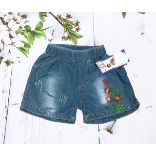 Quần jean giấy thêu hoa 9-16kg