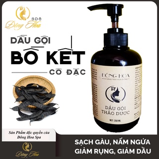 Dầu gội bồ kết cô đặc, đông hoa thảo dược sạch gàu, nấm ngứa, chống, ngăn rụng tóc, mọc tóc, - handmade