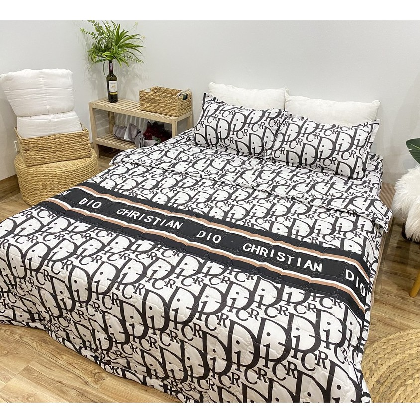 Chăn hè trần bông hai mặt cotton poly Mẫu Diorr Mẫu mới 2021 (Được lựa mẫu)