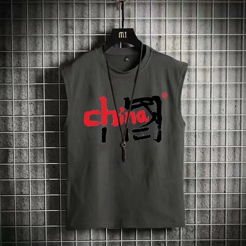 Áo Thun Ba Lỗ Thể Thao Size Lớn M-5XL In Chữ Phong Cách Nhật Bản Thời Trang Cho Nam