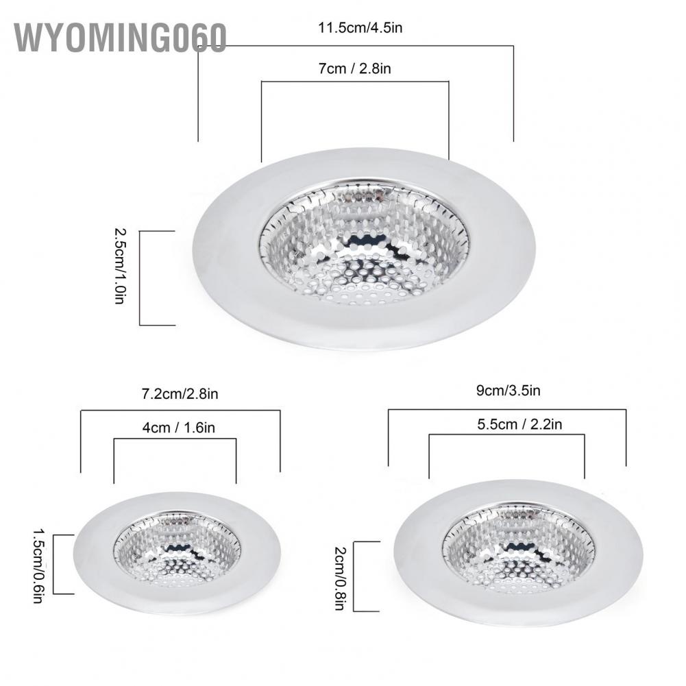 Wyoming060 Kitchen Sink Strainer Stainless Steel Floor Drain for Bathroom
