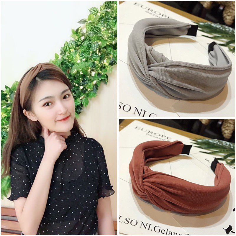 Băng đô nhựa bọc vải nhiều màu sắc đầy cá tính