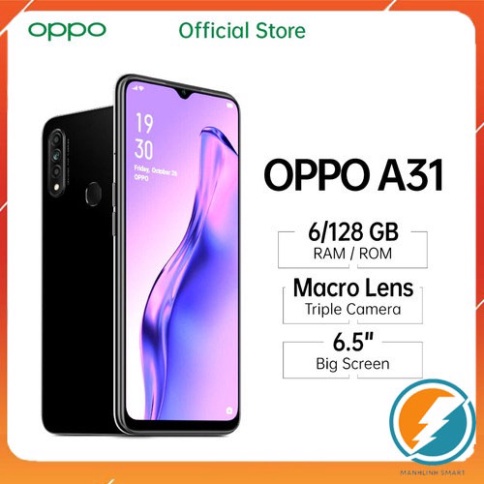 Điện thoại OPPO A31 6GB/128GB 2020 ( 2020) New Chính Hãng, Màn Giọt nước 6.5inch, Chiến Game siêu mượt MSP 021