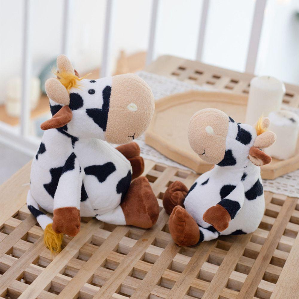 Bò Sữa Nhồi Bông Mềm Mại 20-35cm Trang Trí Ghế Sofa