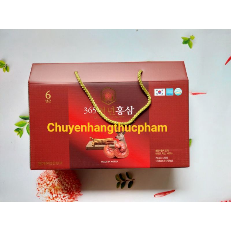 Nước hồng sâm nhung hươu linh chi Hàn Quốc Hộp 20 gói x 50ml