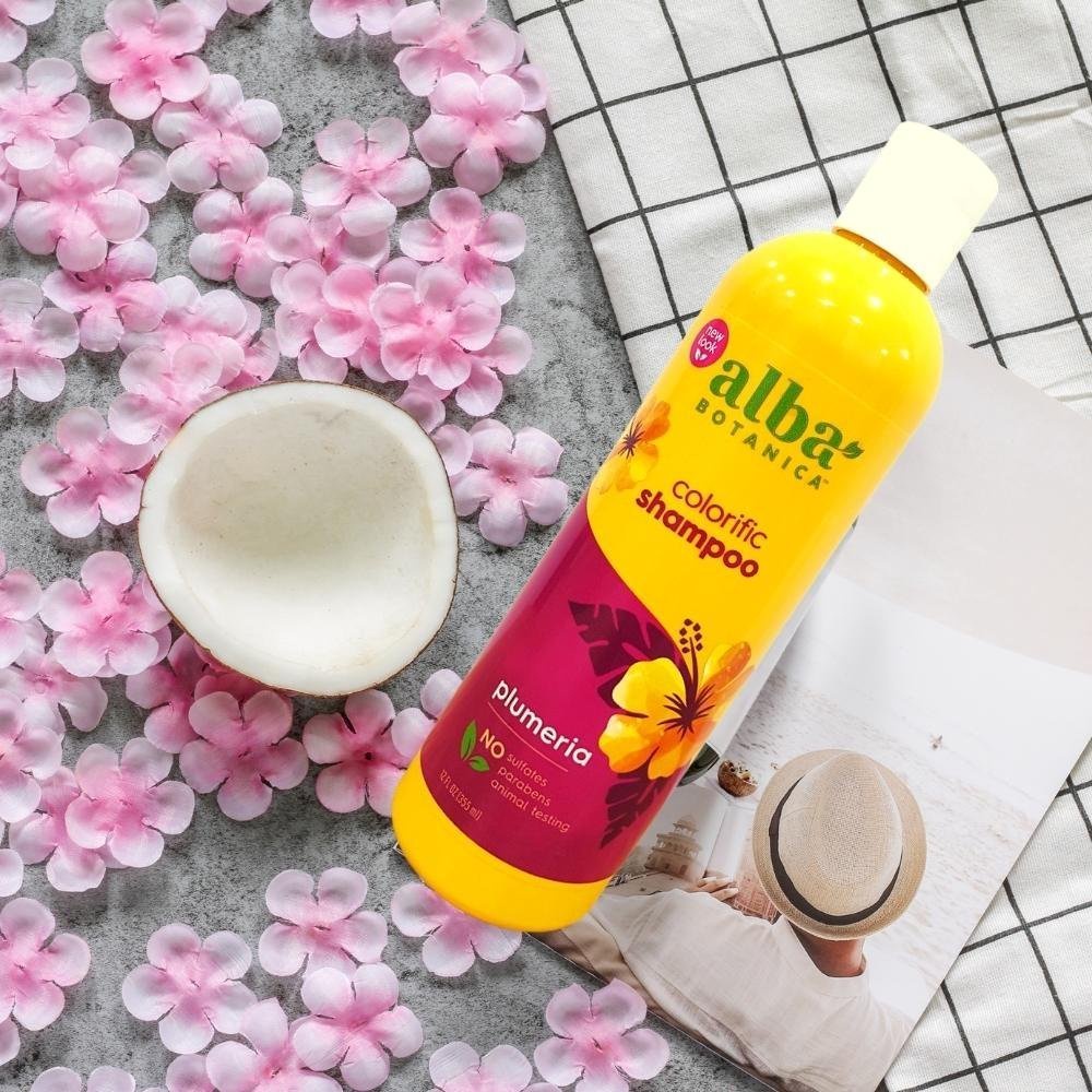 Dầu Gội Cho Tóc Nhuộm Alba Botanica Hương Hoa Sứ Plumeria 355ml