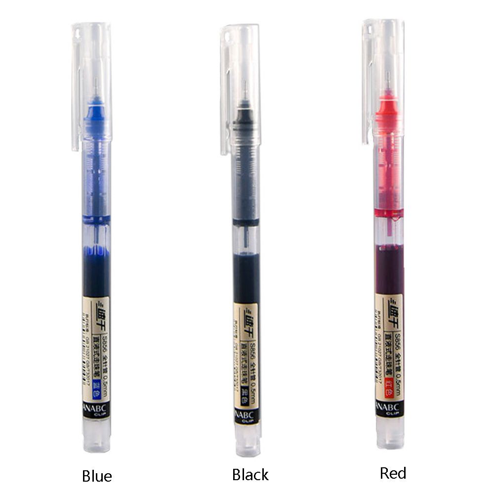 Bút mực gel dạng lỏng thẳng có độ bóng cao ngòi 0.5mm nhanh khô
