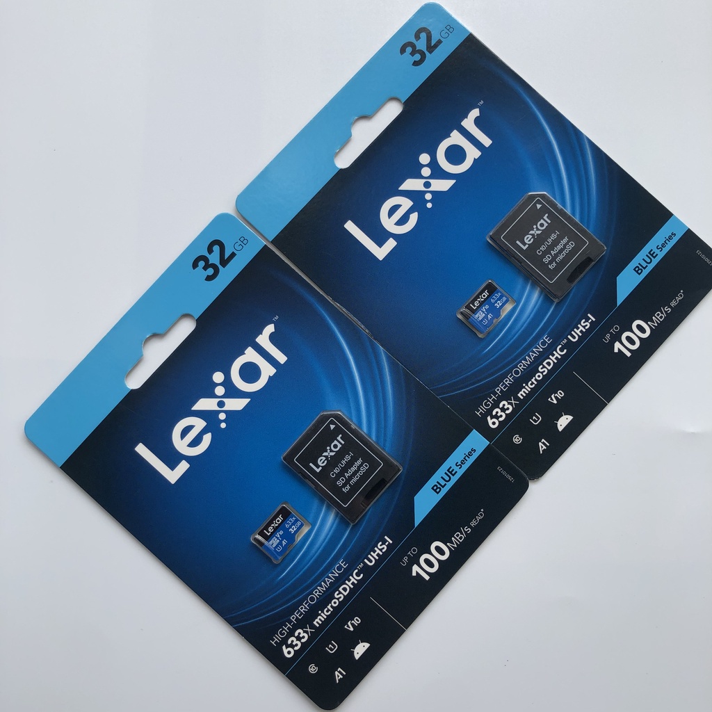 Thẻ nhớ 32G MicroSD Lexar Class 10 U3 633x 95MB - Chính Hãng