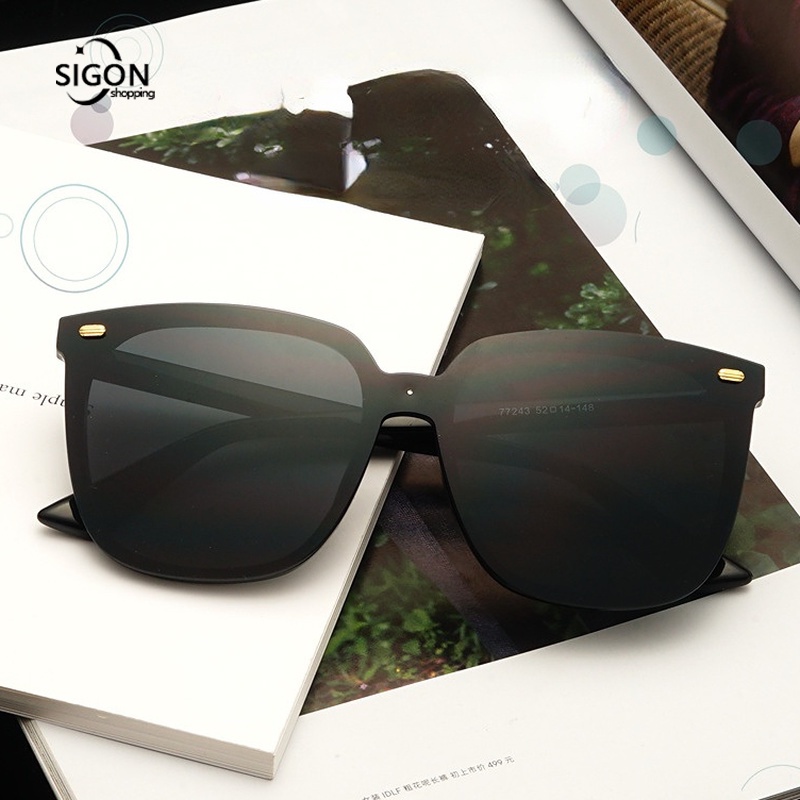 Kính Mát Gọng Vuông Lớn Chống Tia UV Thời Trang