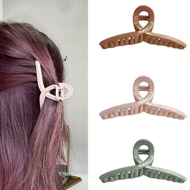 Kẹp tóc màu trơn phong cách Hàn Quốc xinh xắn sành điệu