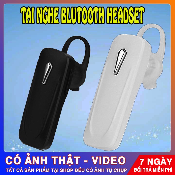 TAI NGHE BLUETOOTH HEADSET | Đàm Thoại Nghe Gọi Ổn Định |  | Thiết Kế Nhỏ Gọn | Siêu Tiện Lợi