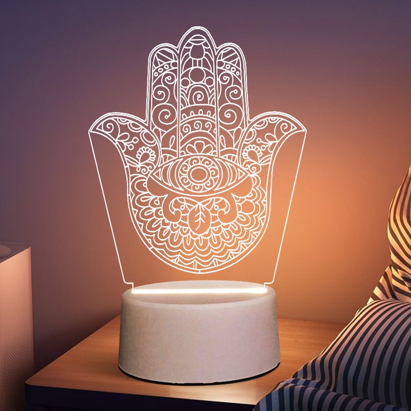 Đèn Ngủ Led Để Bàn 3D Có Thể Sạc Lại Dùng Làm Quà Tặng Tốt Nghiệp
