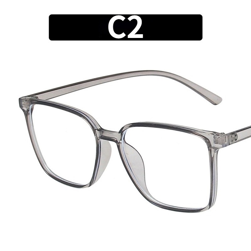 (YUZHU) INS Style Anti Blue Light Square Trend Glasses Women