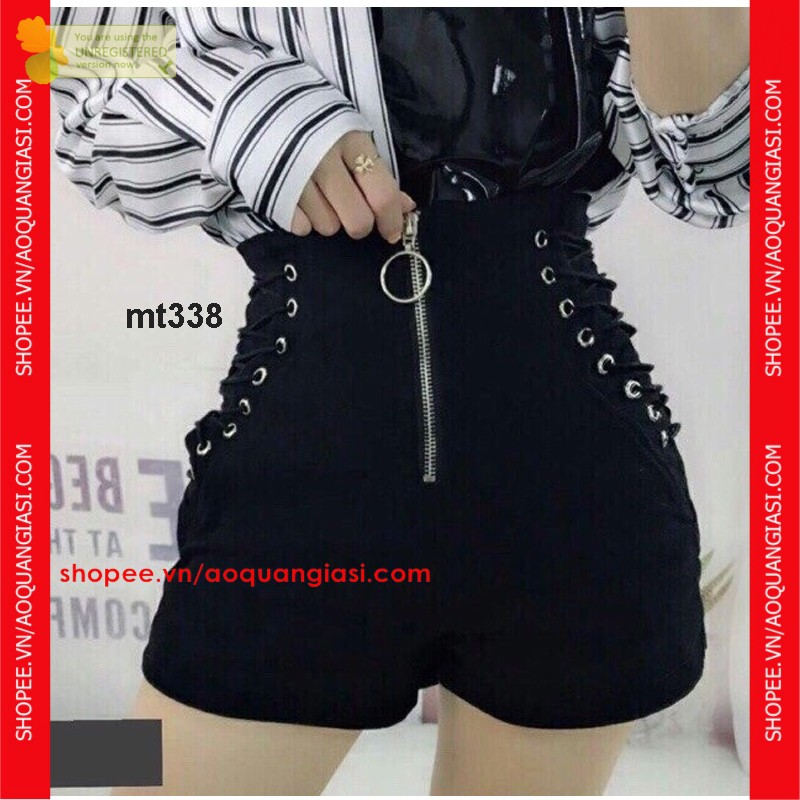Quần short dây kéo trước đan dây hông MT338, mt406, mt1000, mt261, mt752, mt686 aoquangiasi.com