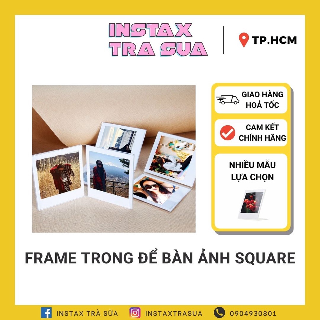 Đế ảnh instax Mini/ Square/ Wide để bàn - Đế chữ L / đế chữ V