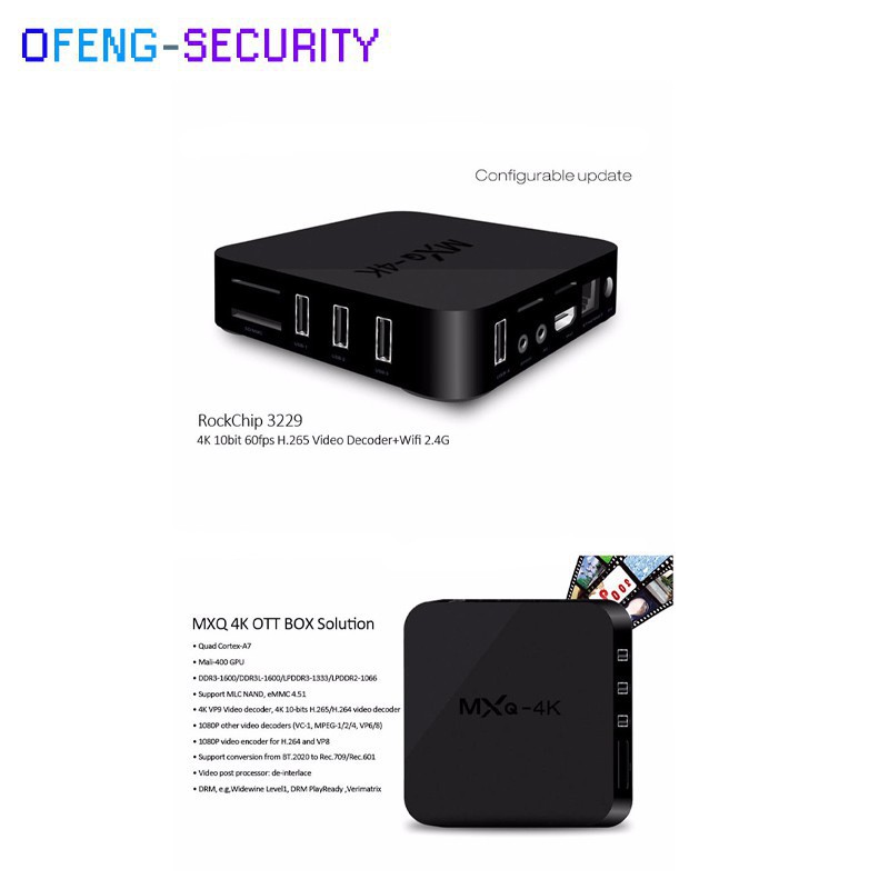 Đầu Mxq-4k Rk3229 1g / 8g 4k Hd Cho Tv Box Android