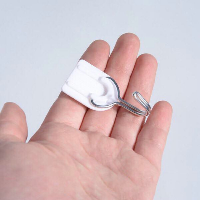 Set 6 Móc Treo Đồ Dán Tường Không Cần Đinh Ốc Tiết Kiệm Không Gian Đa Năng