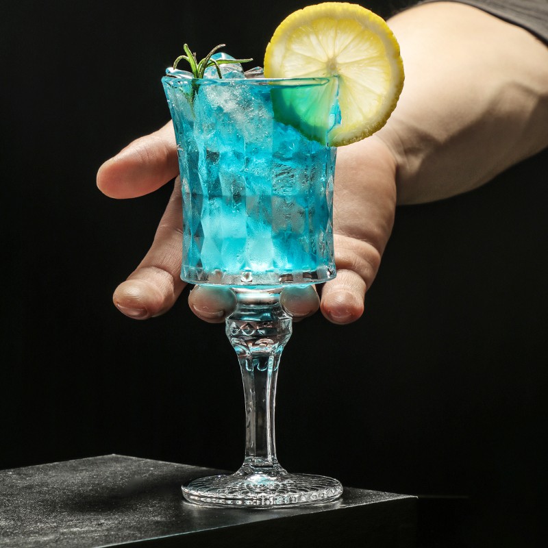 Ly Uống Cocktail Chạm Khắc Tinh Xảo Phong Cách Vintage