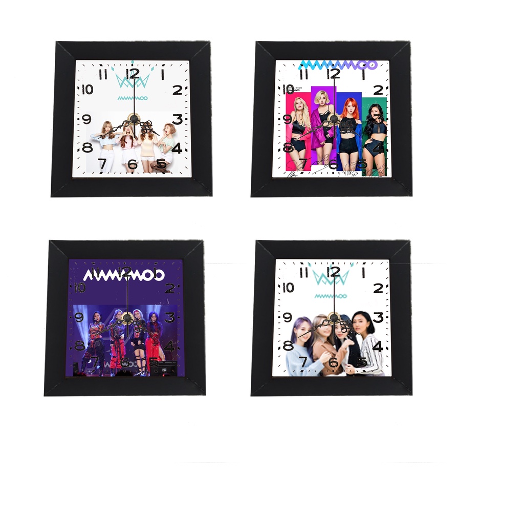 Đồng hồ treo tường GOT7 MAMAMOO ITZY RED VELVET dạng khung ảnh 13x13 cm DHTI42 đồng hồ idol kpop cute dễ thương