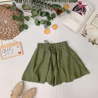 Quần sọt lưng thun giả váy