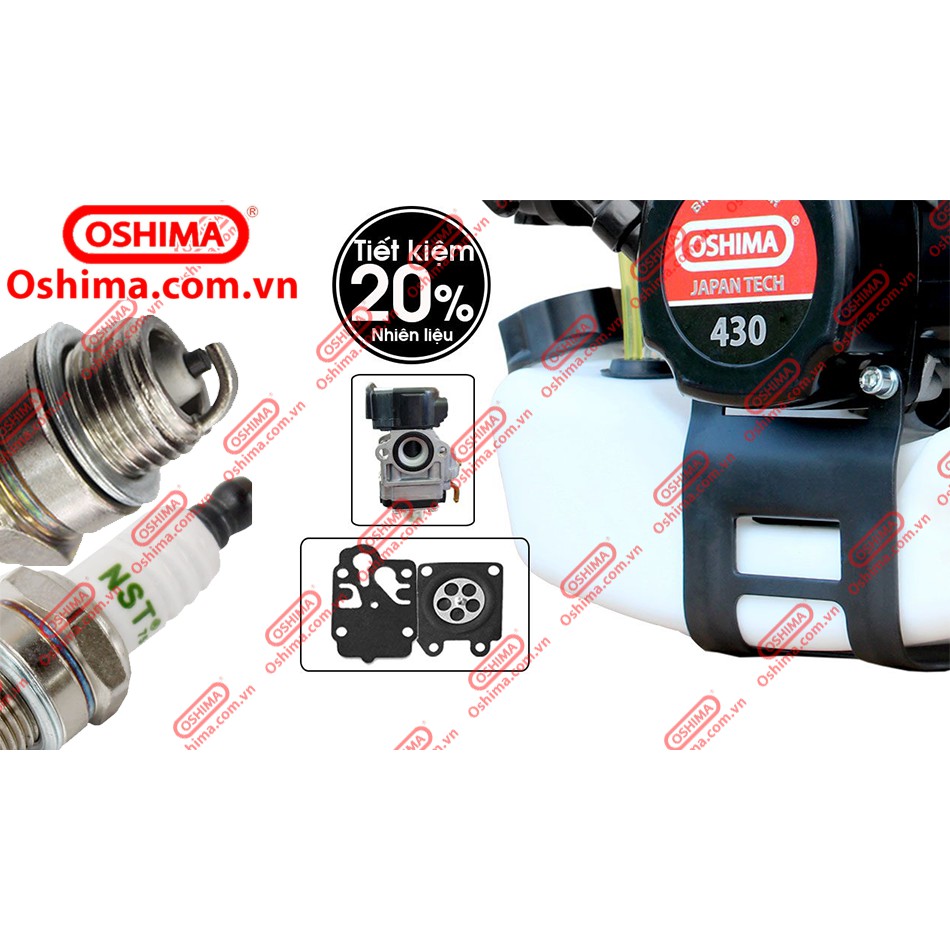 MÁY CẮT CỎ OSHIMA 430 BẠC