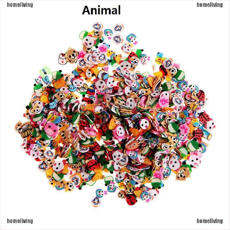 Set 10000 Miếng Dán Trang Trí Móng Tay Họa Tiết Trái Cây 3D Xinh Xắn