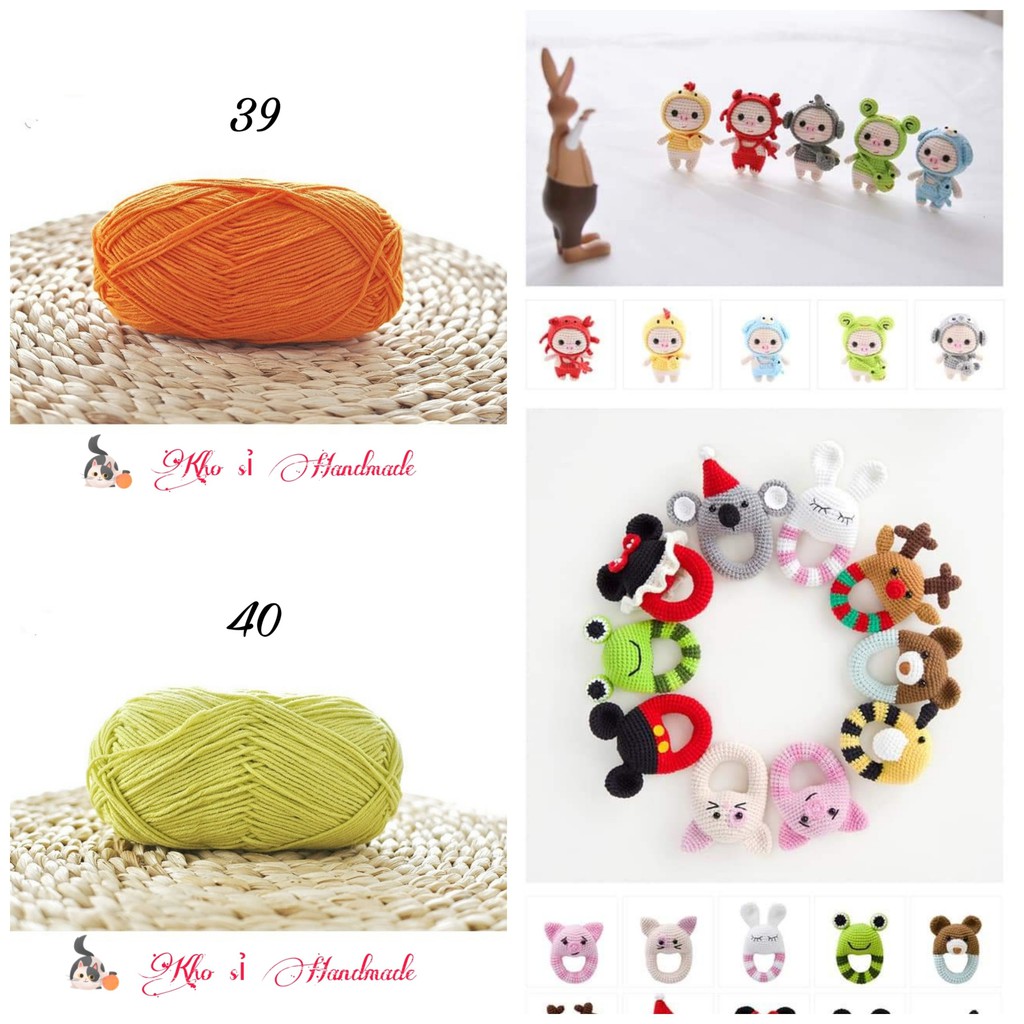 Hàng Chuẩn Loại 1 - Len Baby Yarn dành cho bé (Mã 21 đến 40)