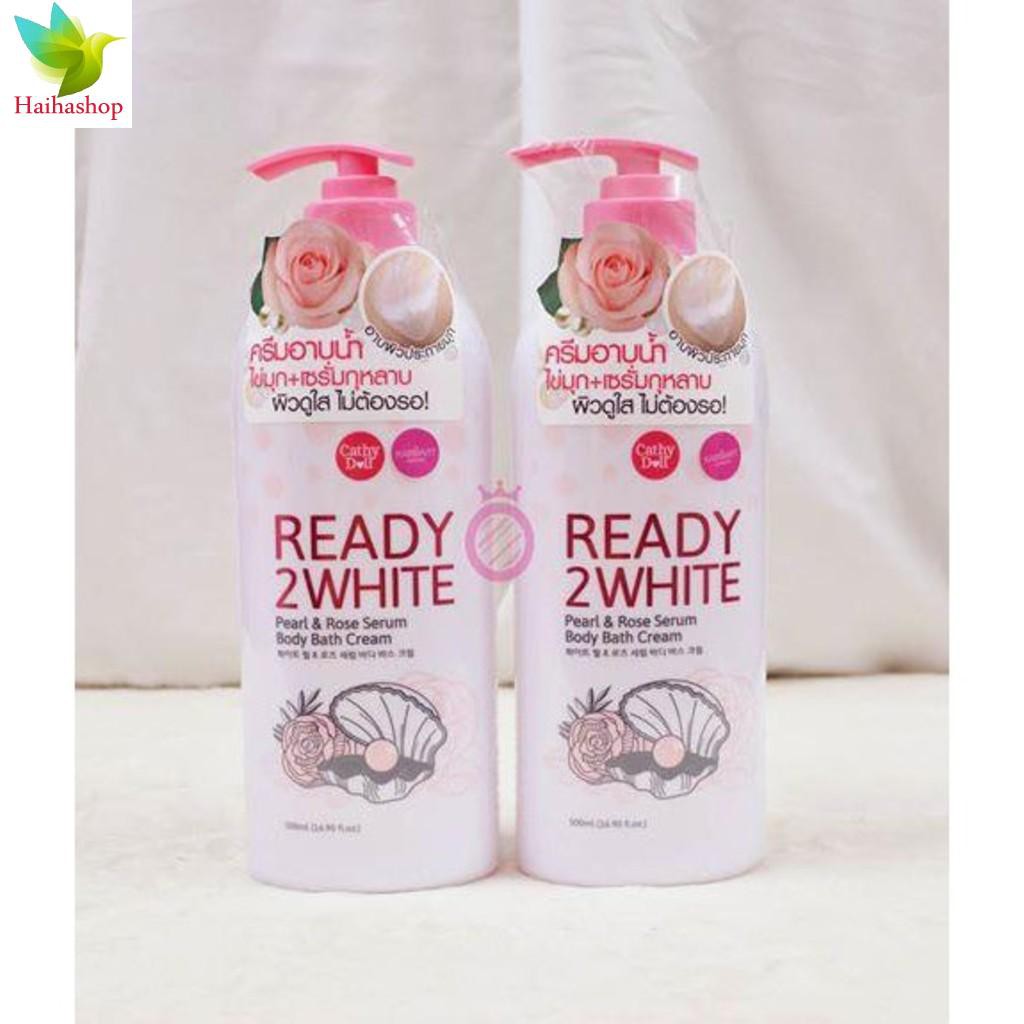 [SP Chính Hãng] Sữa tắm Cathy doll Ready 2 White Pearl & Rose Serum 500ml