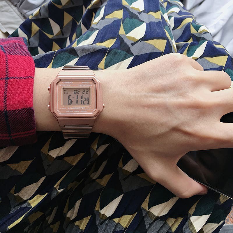 Đồng hồ Nam dây thép Casio B650 chính hãng bảo hành 1 năm Pin trọn đời