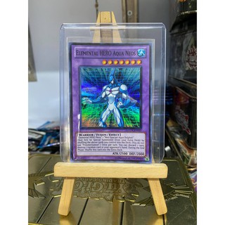 [ Dưa Hấu Yugioh ] Lá bài thẻ bài Elemental HERO Aqua Neos - Super Rare - Tặng bọc bài nhựa bảo quản