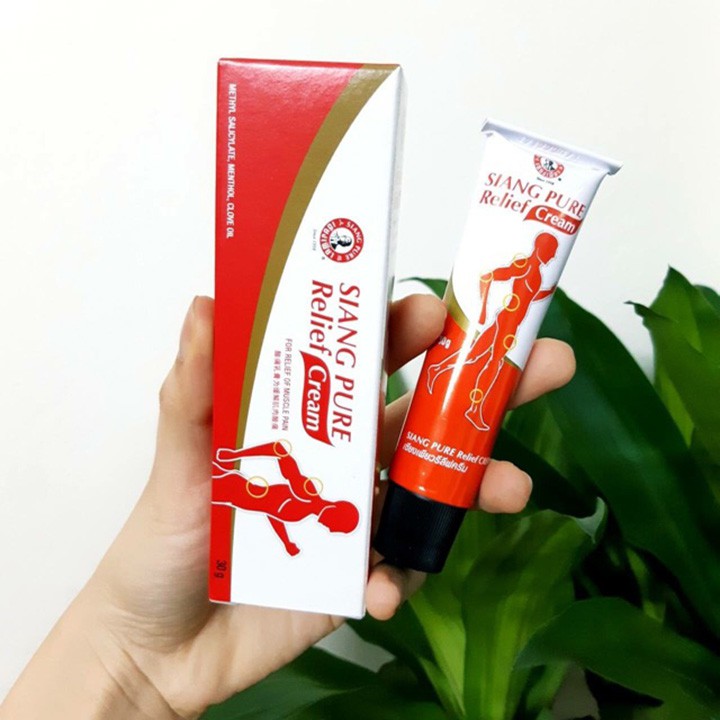 Dầu Nóng Xoa Bóp RELIEF Cream SIANG PURE Thái Lan Tuýp 30g