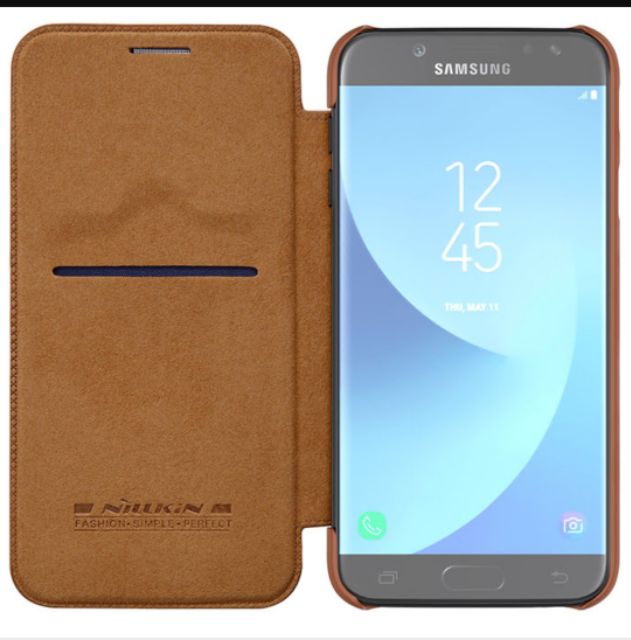 Bao da đẹp Nillkin QIN cho Galaxy A6 Plus 2018 - Có ngăn đựng thẻ