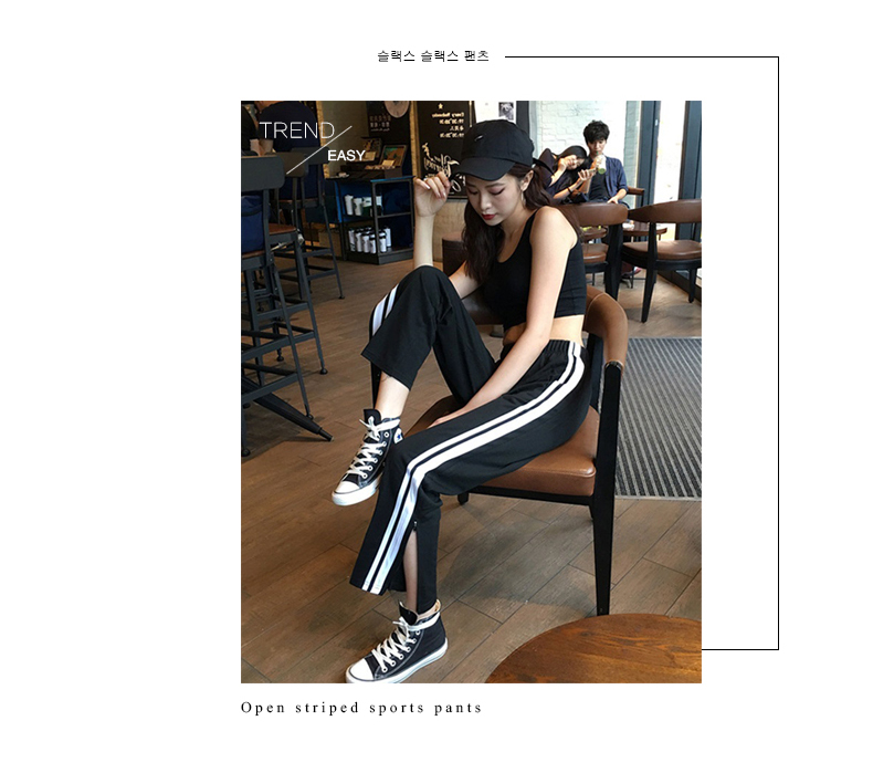 Quần Thể Thao Ống Rộng Xẻ Tà Cá Tính Dành Cho Nữ 1002 | BigBuy360 - bigbuy360.vn