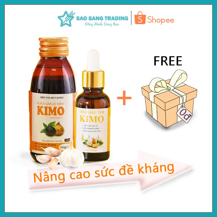 Siro từ tinh dầu tỏi đen và mật ong Kimo 125ml | Hỗ trợ ăn ngon, nâng cao đề kháng.